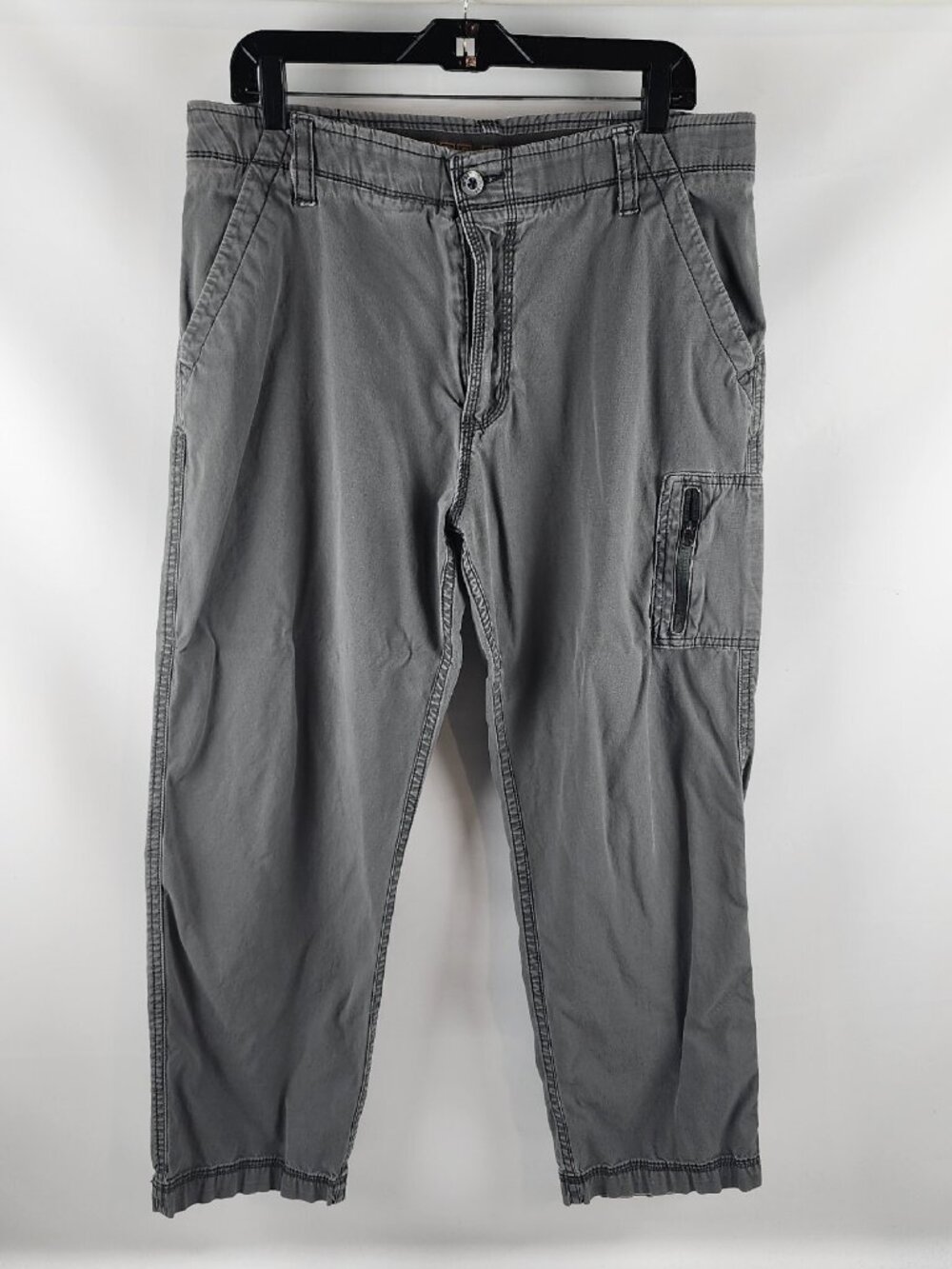 WearFirst Pants Men Cargo Gray NO Size Tag (34x27)